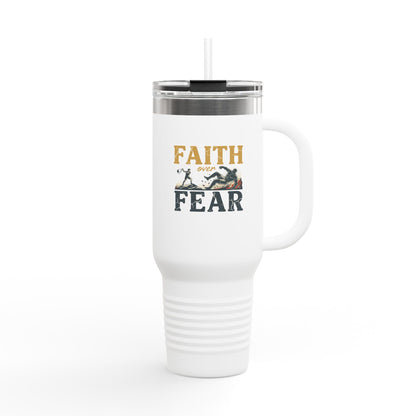 Faith Over Fear 40oz Insulated Travel Mug