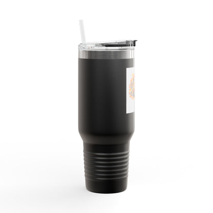 40oz Insulated Travel Mug — Faith Floral Design (Built on Faith)