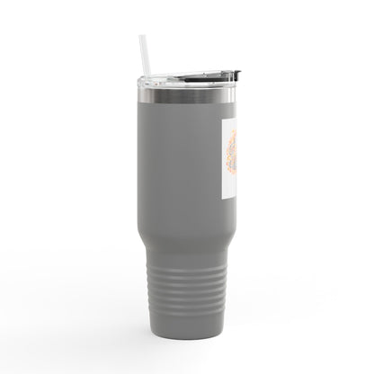 40oz Insulated Travel Mug — Faith Floral Design (Built on Faith)