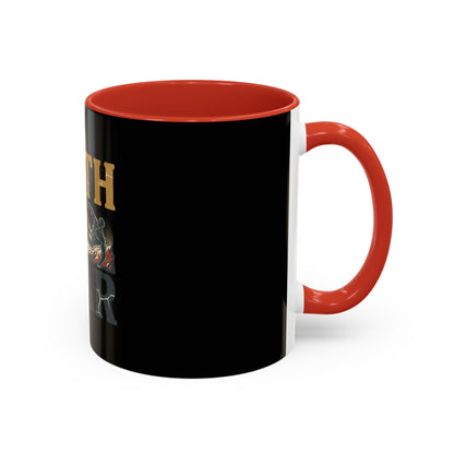 Faith Over Fear Black Coffee Mug — Inspirational Christian 11/15oz Accent Mug