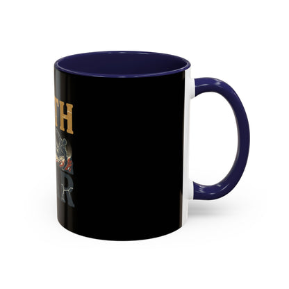 Faith Over Fear Black Coffee Mug — Inspirational Christian 11/15oz Accent Mug