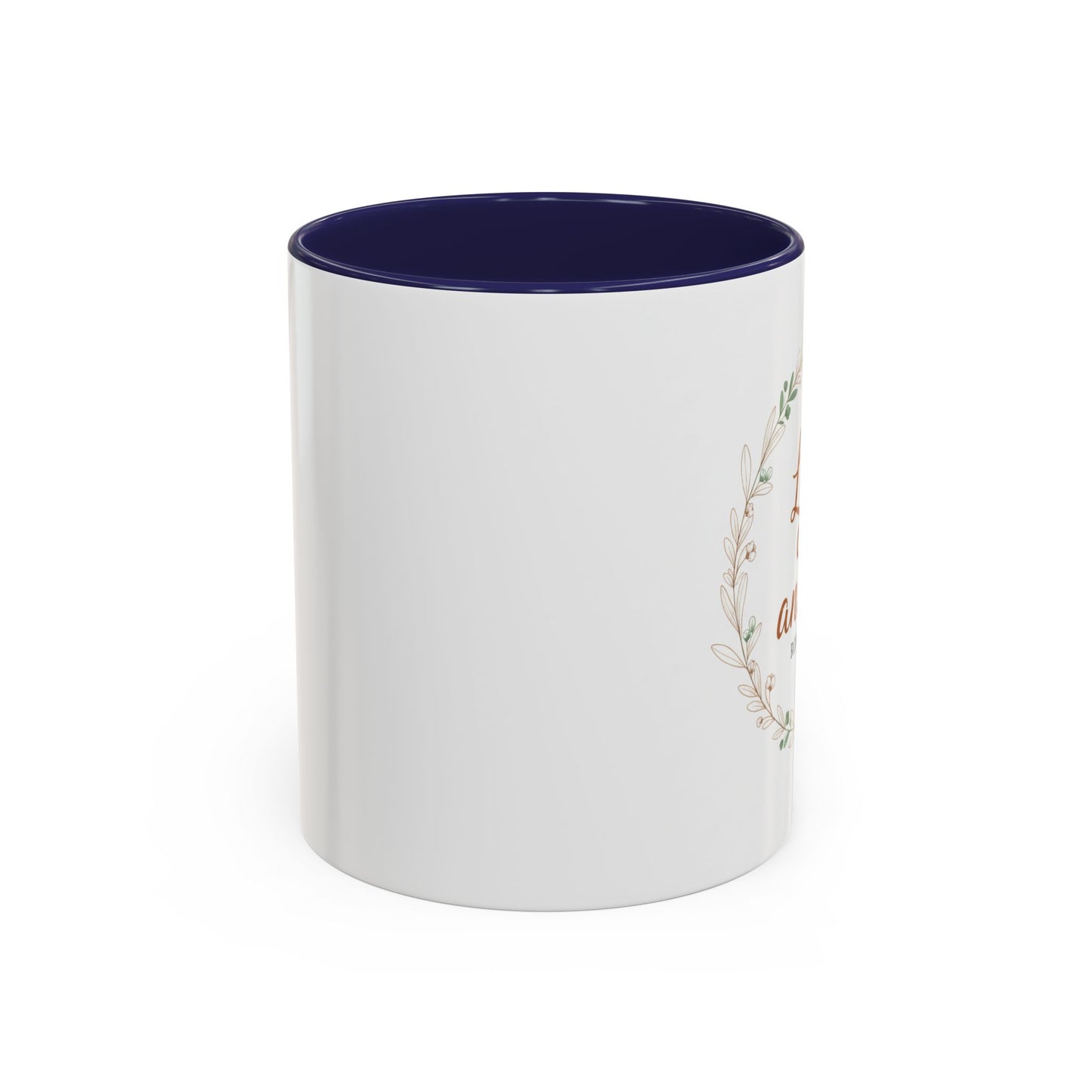 Love One Another Romans 12:10 Coffee Mug | Floral Scripture Wreath