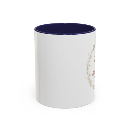 Love One Another Romans 12:10 Coffee Mug | Floral Scripture Wreath
