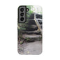 Forest Trail Tough Phone Case — Rugged Nature Phone Cover with Rock Steps Design