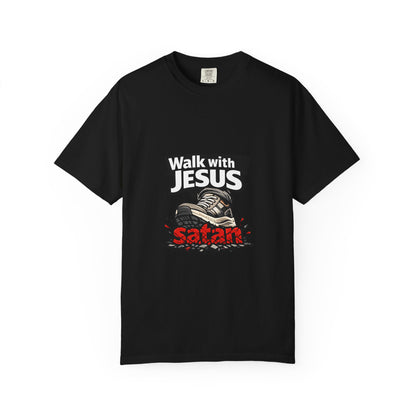 Walk with Jesus sneaker graphic T-shirt | Christian faith tee