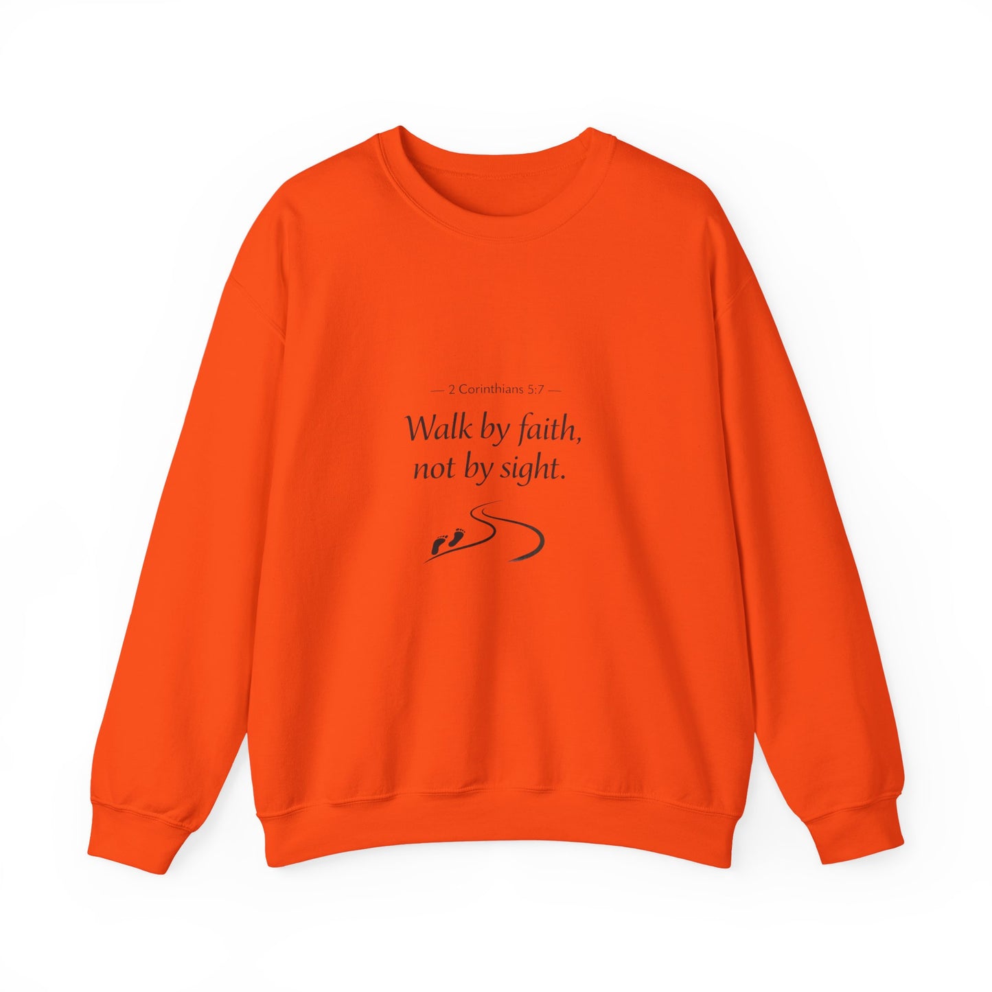 Walk in Faith Inspirational Unisex Heavy Blend™ Crewneck Sweatshirt