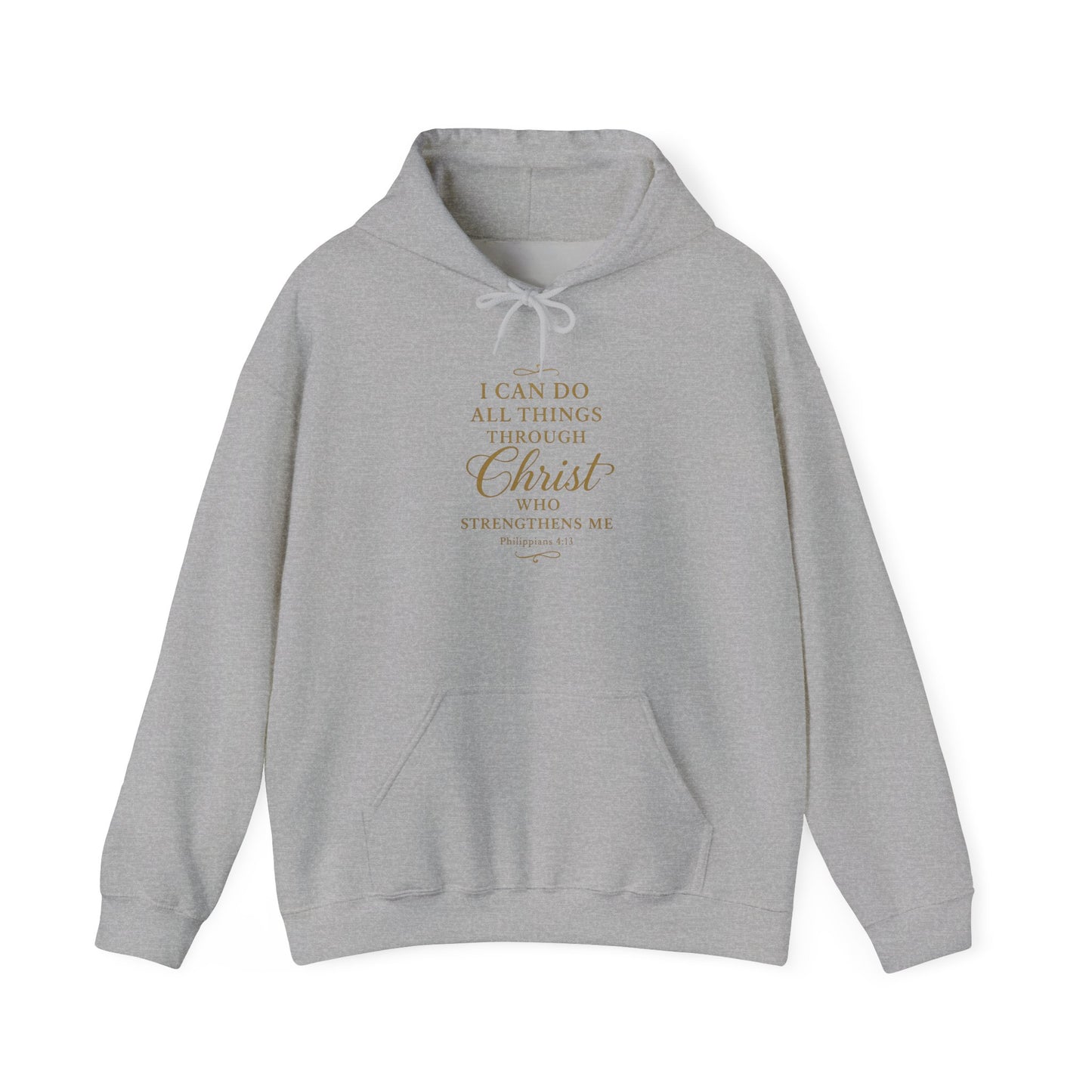I can do all things through Christ - Light Colors -  Hoodie – Christian Faith Pullover