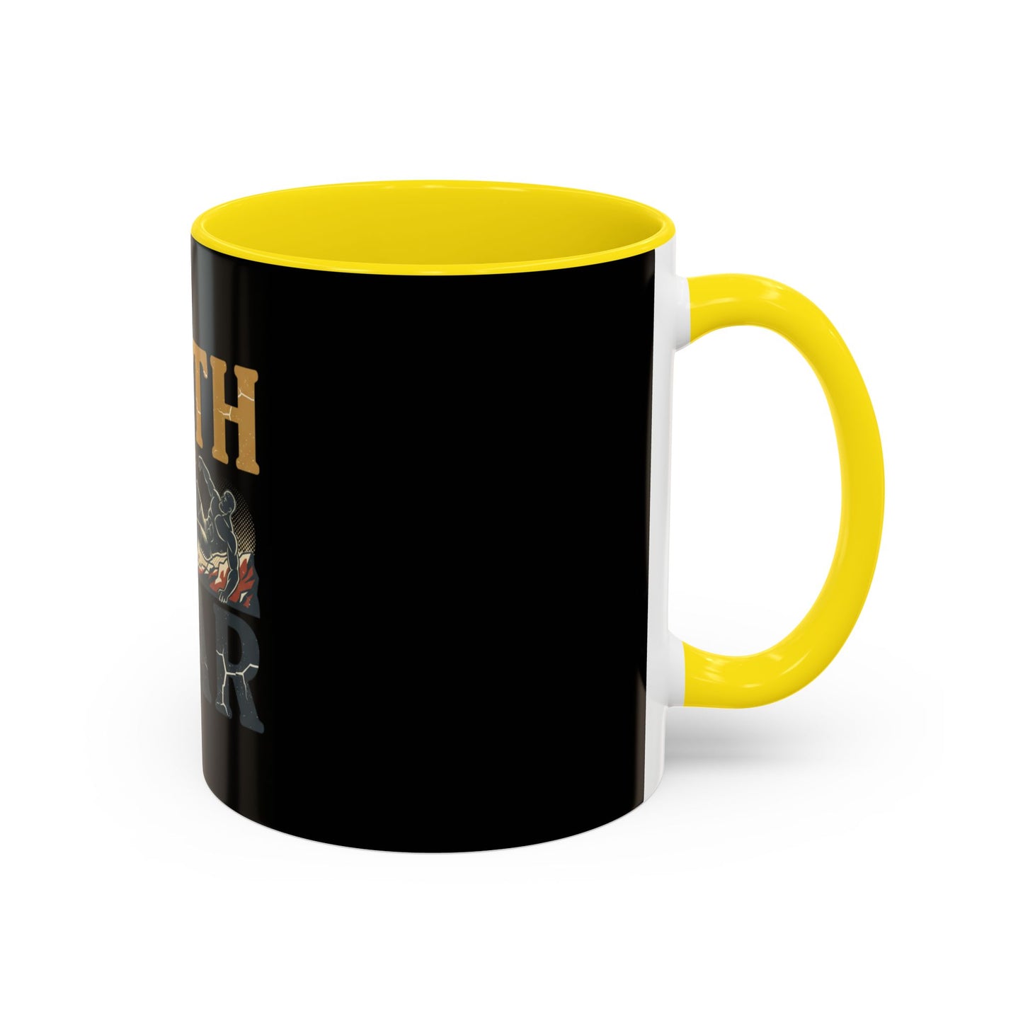 Faith Over Fear Black Coffee Mug — Inspirational Christian 11/15oz Accent Mug