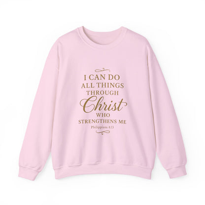 I can do all things Inspirational Unisex Heavy Blend™ Crewneck Sweatshirt