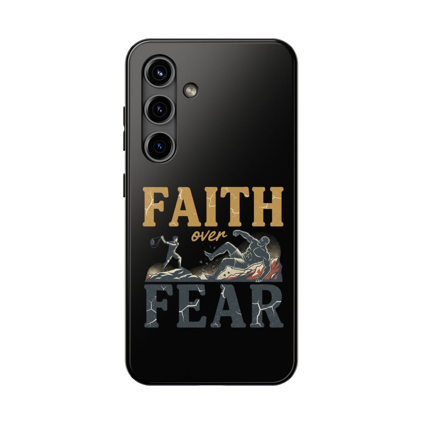 Faith Over Fear Tough Phone Case — Inspirational Christian Protective Phone Cover