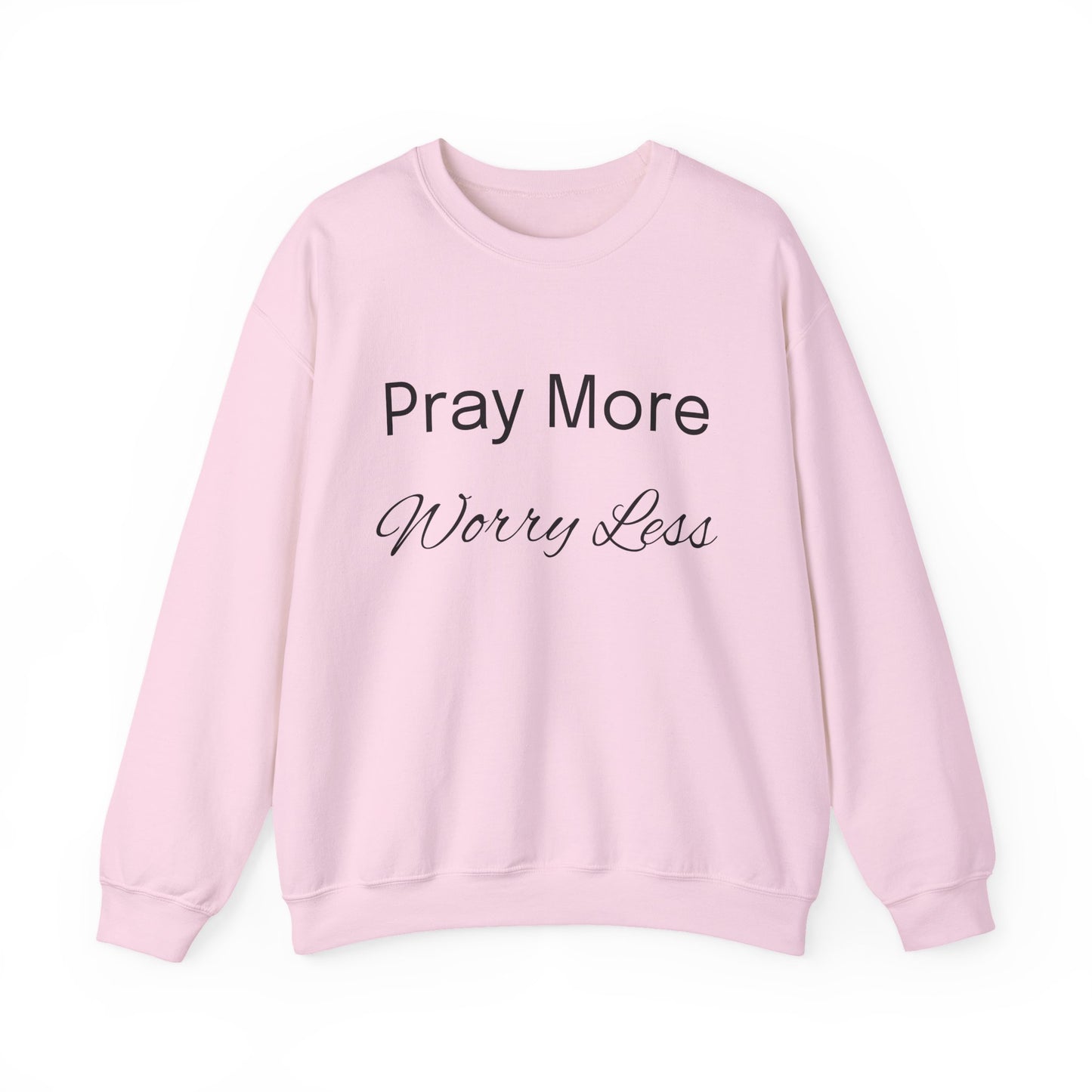 Pray More Light Colors Unisex Heavy Blend™ Crewneck Sweatshirt
