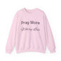 Pray More Light Colors Unisex Heavy Blend™ Crewneck Sweatshirt