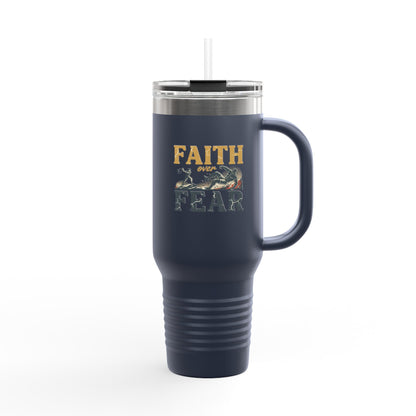 Faith Over Fear 40oz Insulated Travel Mug