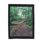 Forest Path Velveteen Plush Blanket — Cozy Woodland Throw for Nature Lovers