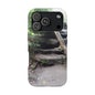Forest Trail Tough Phone Case — Rugged Nature Phone Cover with Rock Steps Design