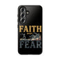 Faith Over Fear Tough Phone Case — Inspirational Christian Protective Phone Cover