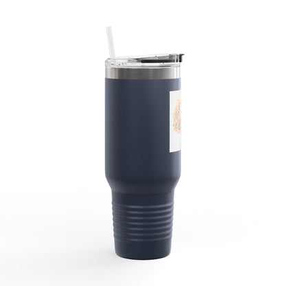 40oz Insulated Travel Mug — Faith Floral Design (Built on Faith)