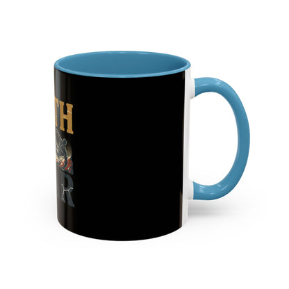 Faith Over Fear Black Coffee Mug — Inspirational Christian 11/15oz Accent Mug
