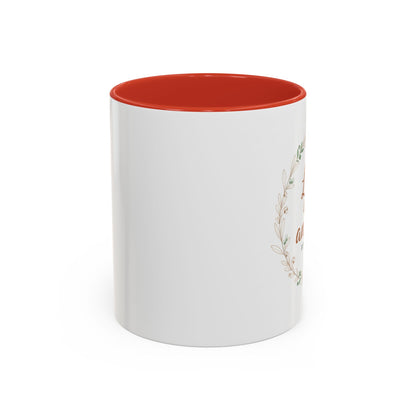 Love One Another Romans 12:10 Coffee Mug | Floral Scripture Wreath