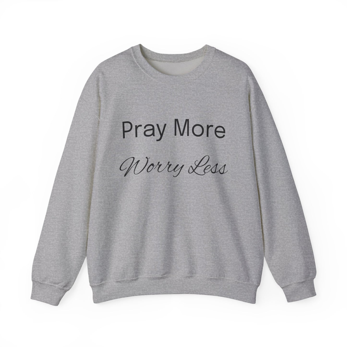 Pray More Light Colors Unisex Heavy Blend™ Crewneck Sweatshirt