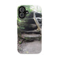 Forest Trail Tough Phone Case — Rugged Nature Phone Cover with Rock Steps Design