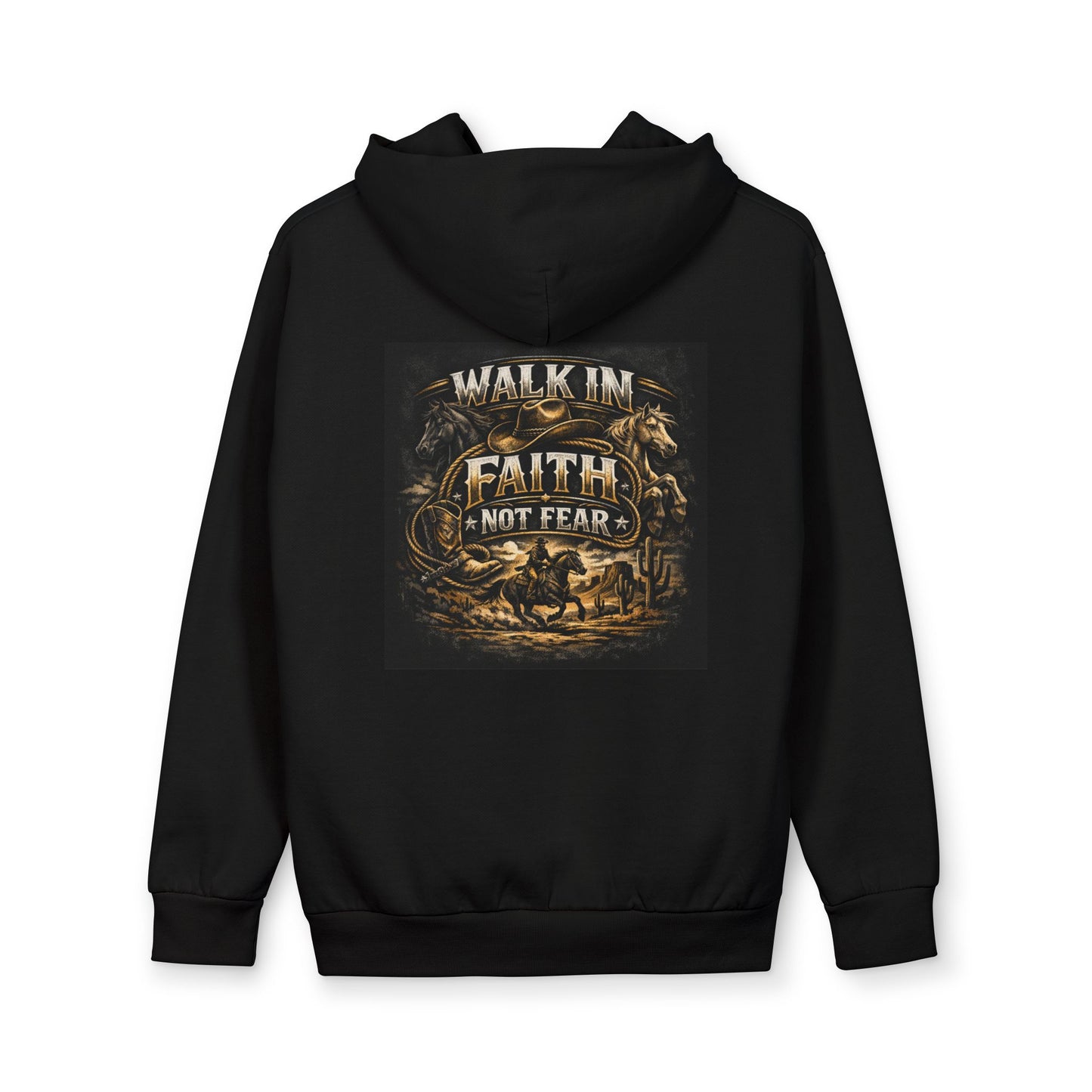 Walk in Faith Not Fear Hoodie — Christian Inspirational Pullover