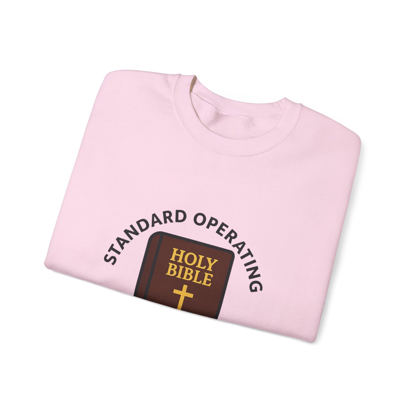 Crewneck Sweatshirt — "Standard Operating Procedures" Holy Bible Graphic