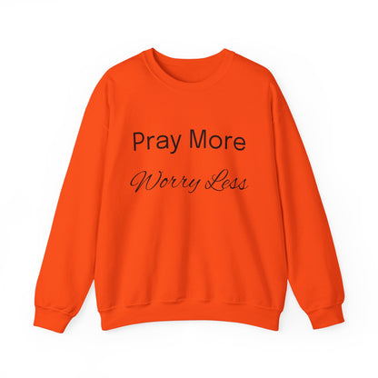 Pray More Light Colors Unisex Heavy Blend™ Crewneck Sweatshirt
