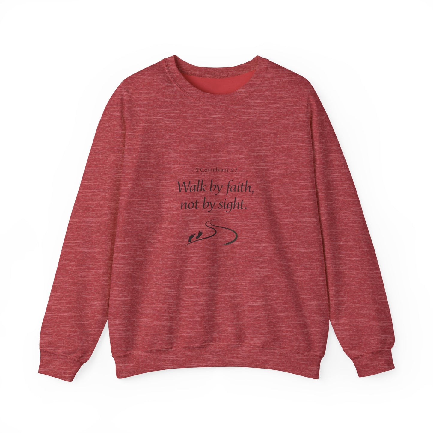 Walk in Faith Inspirational Unisex Heavy Blend™ Crewneck Sweatshirt