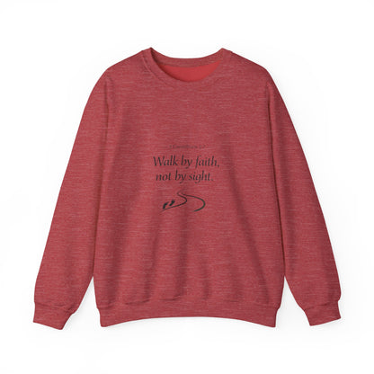 Walk in Faith Inspirational Unisex Heavy Blend™ Crewneck Sweatshirt