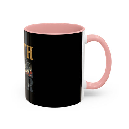 Faith Over Fear Black Coffee Mug — Inspirational Christian 11/15oz Accent Mug