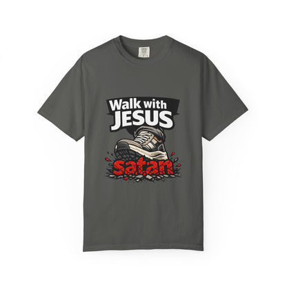 Walk with Jesus sneaker graphic T-shirt | Christian faith tee