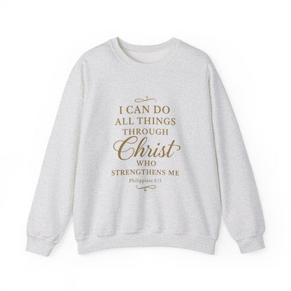 I can do all things Inspirational Unisex Heavy Blend™ Crewneck Sweatshirt