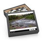 Scenic River Cabin Photo Puzzle – Nature Landscape Jigsaw (120/252/500 pcs)