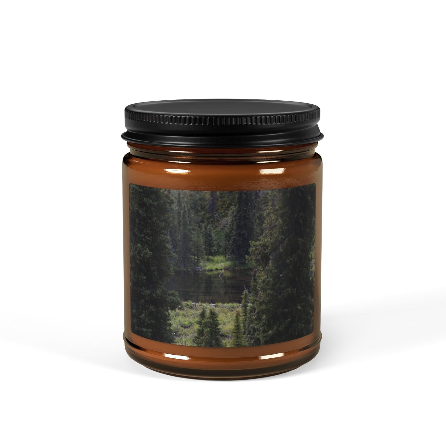 Amber Jar Soy Candle — Forest Scented Aromatic Candle (Multiple Sizes)