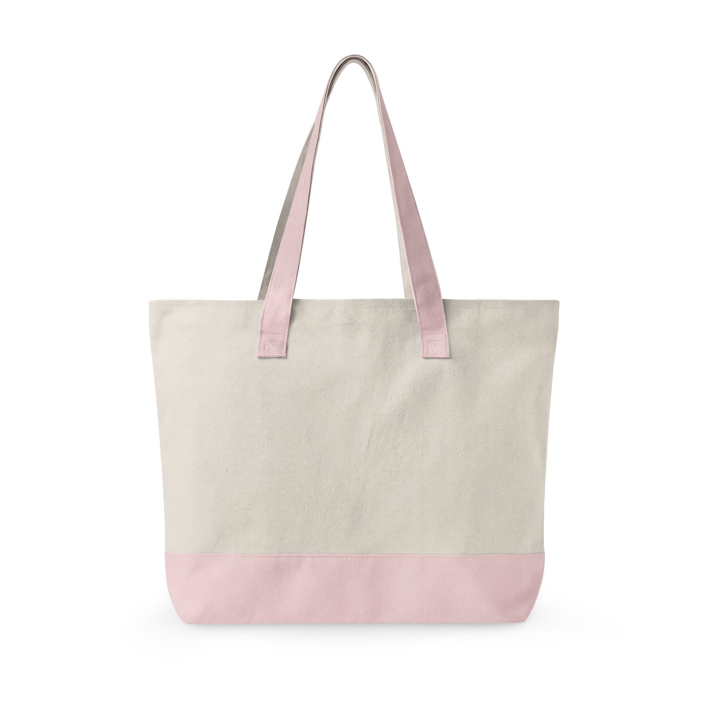 Canvas Tote Bag – “All You Need Is Love” Floral Zippered Tote