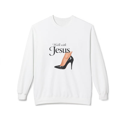 Walk with Jesus high heel graphic Sweatshirt | Christian faith design
