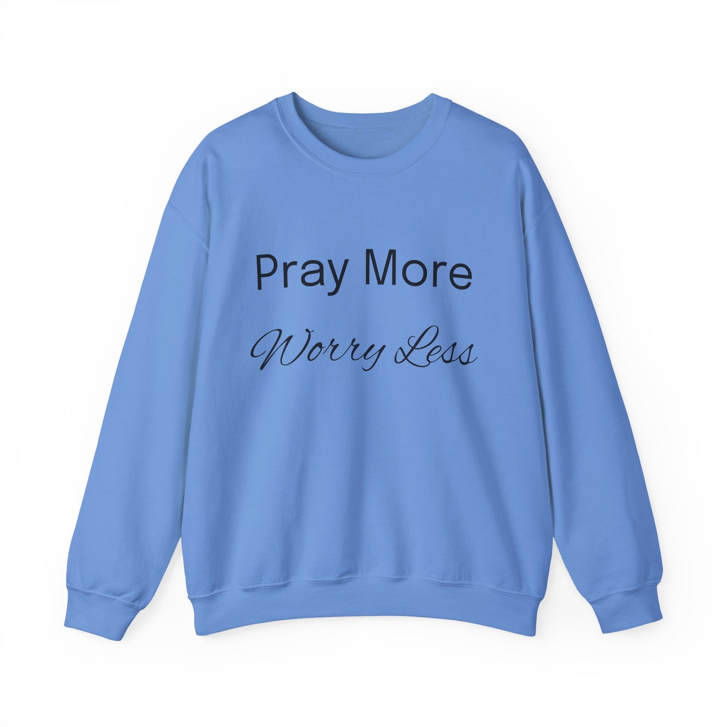 Pray More Light Colors Unisex Heavy Blend™ Crewneck Sweatshirt