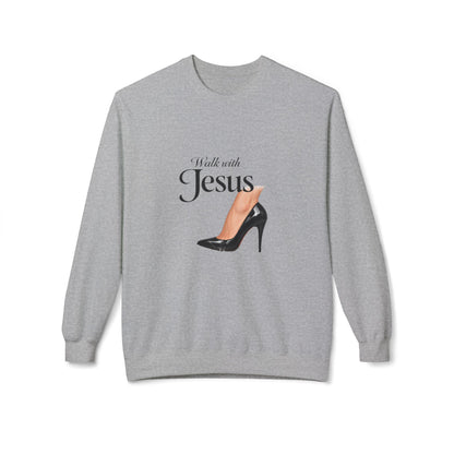 Walk with Jesus high heel graphic Sweatshirt | Christian faith design