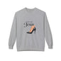 Walk with Jesus high heel graphic Sweatshirt | Christian faith design