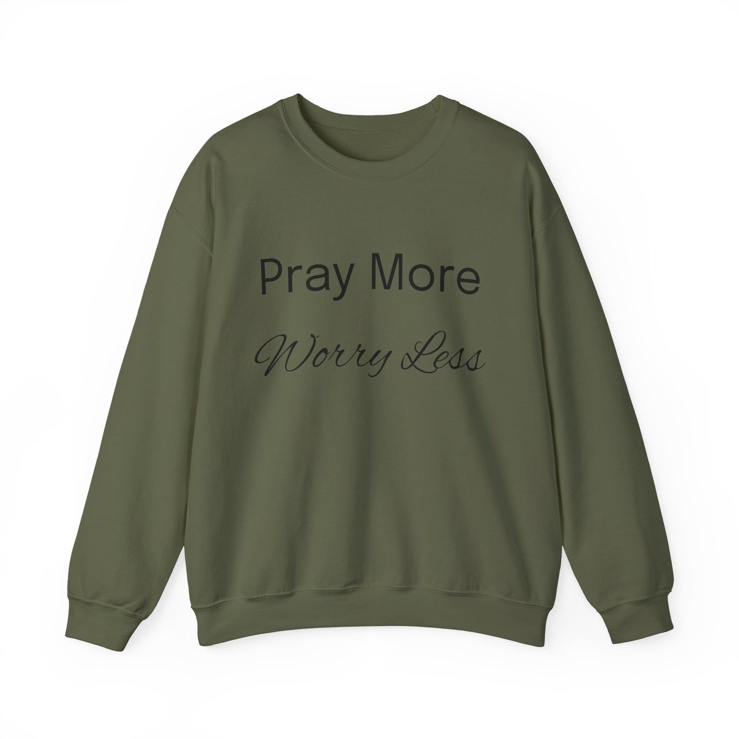 Pray More Light Colors Unisex Heavy Blend™ Crewneck Sweatshirt