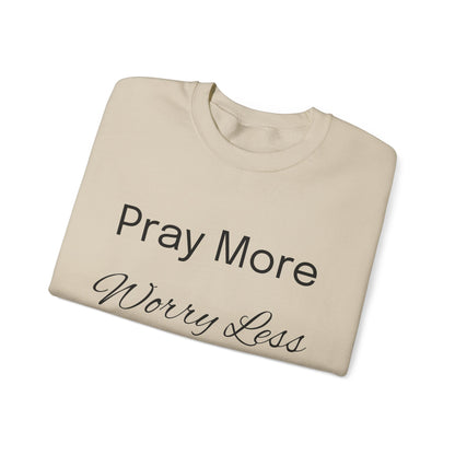 Pray More Light Colors Unisex Heavy Blend™ Crewneck Sweatshirt