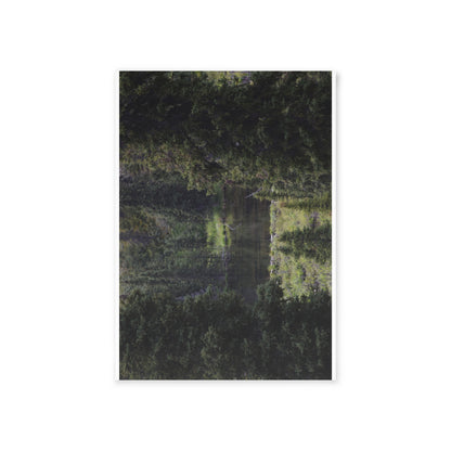 Scenic Forest Lake Holiday Card — Nature Christmas Card (One-Sided)