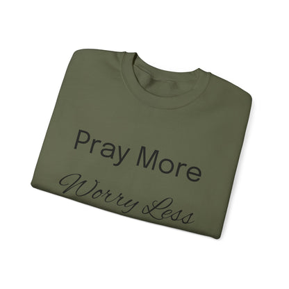 Pray More Light Colors Unisex Heavy Blend™ Crewneck Sweatshirt