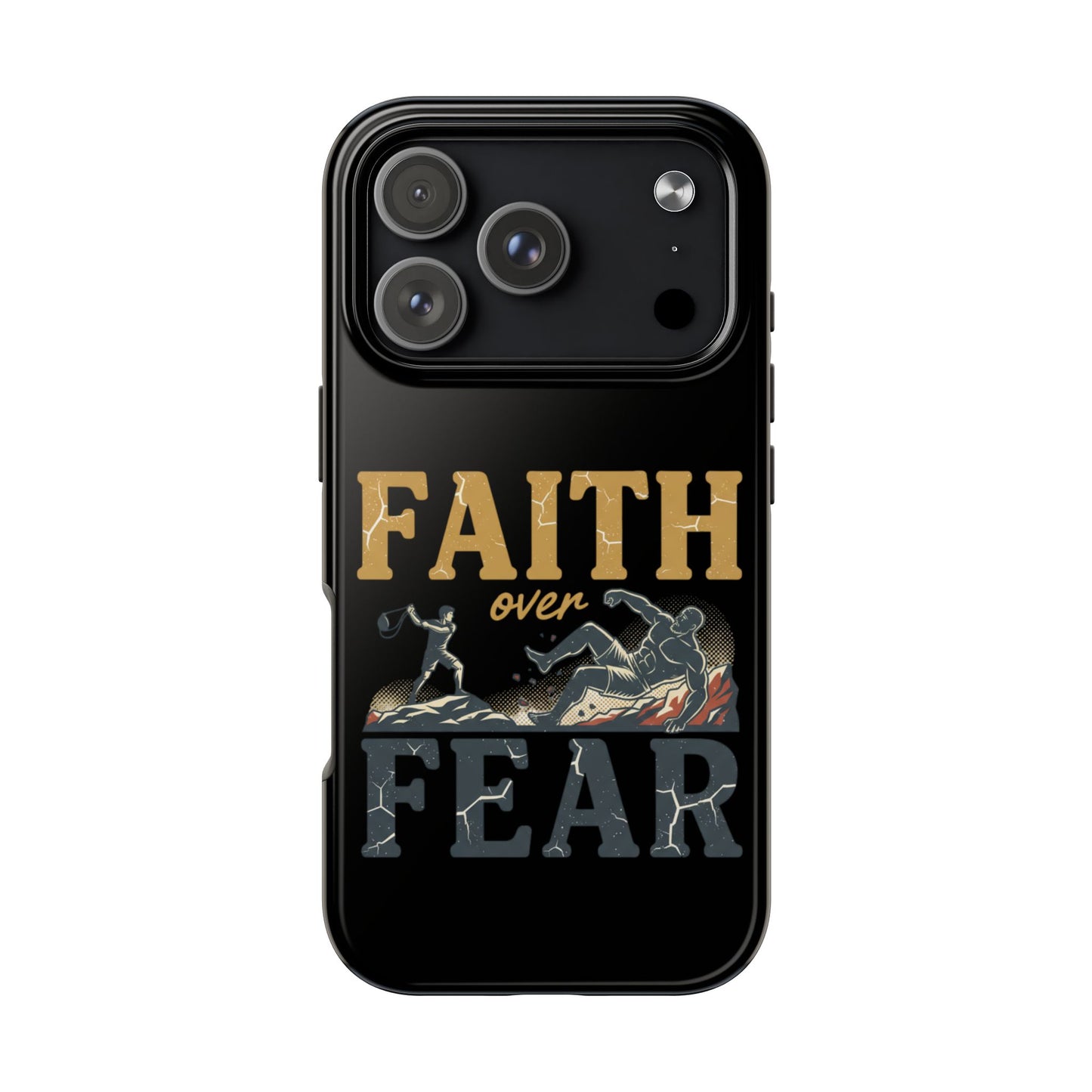 Faith Over Fear Tough Phone Case — Inspirational Christian Protective Phone Cover