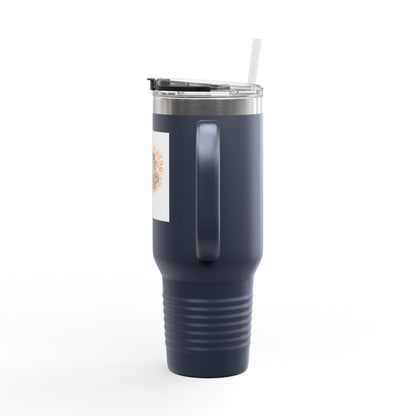 40oz Insulated Travel Mug — Faith Floral Design (Built on Faith)