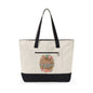 Canvas Tote Bag – “All You Need Is Love” Floral Zippered Tote