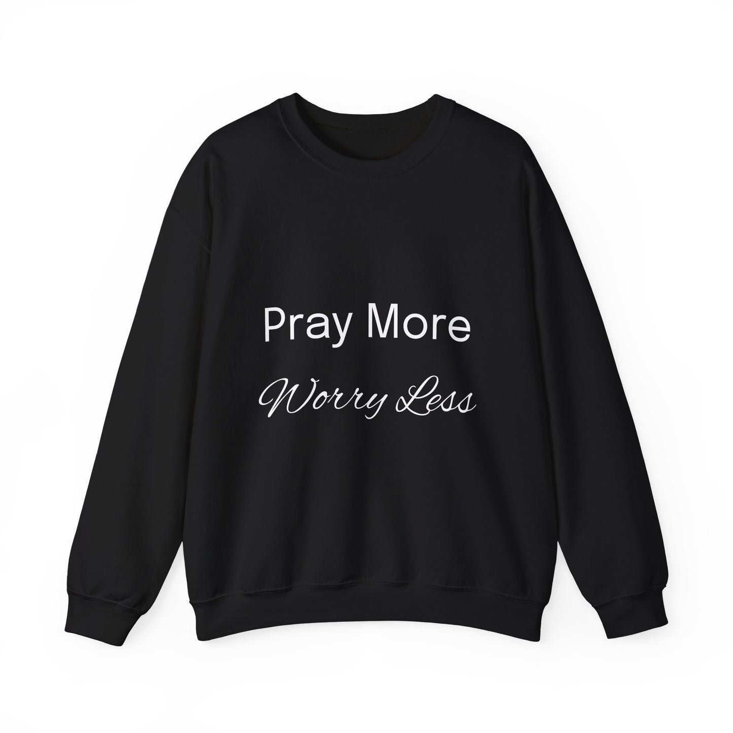 Pray More Dark Colors Unisex Heavy Blend™ Crewneck Sweatshirt