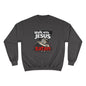 Walk with Jesus Dark Colors Graphic Crewneck (Anti-Satan Design)