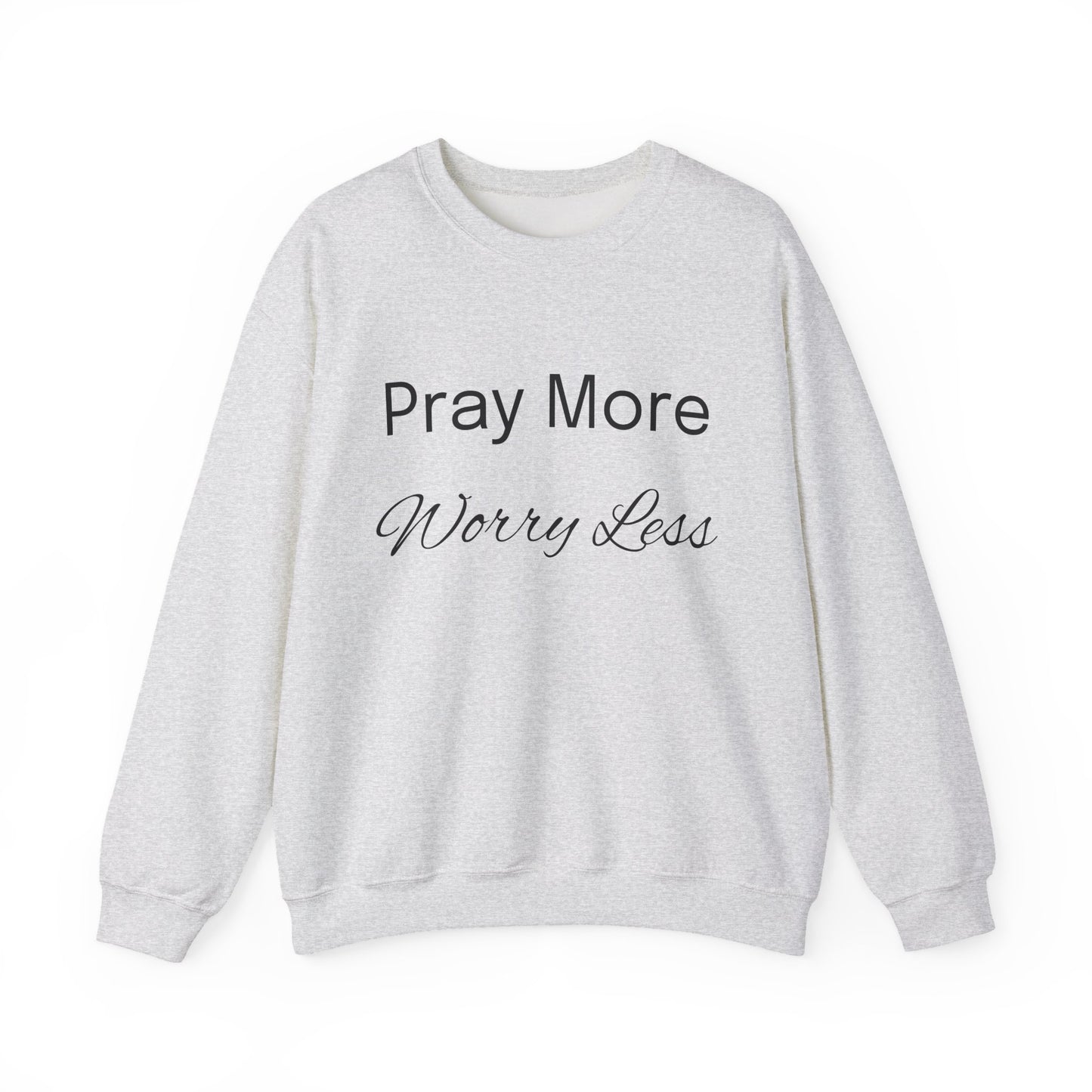 Pray More Light Colors Unisex Heavy Blend™ Crewneck Sweatshirt